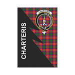 Scotstee Shop Charteris (Earl of Wemyss) Tartan Garden Flag - Flash Style