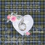 Rising Phoenix Necklace - Valentine Necklace Clan Campbell Faded Tartan Gift for Girlfriend, Gift for My Wife Rising Phoenix Necklace