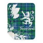 Sherpa Blanket - Tartan Blanket Thistle and Lion Scottish Clan Glen Ancient Plaid Blanket, plaid sherpa blanket queen,purple sherpa blanket,queen sherpa blanket,queen size sherpa blanket,red sherpa blanket,scottish tartan blankets,sherpa blanket,sherpa christmas blanket