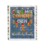 Personalized Gift Tartan Plaid Blanket Clan MacHardy With Christmas Cookie Baking Crew Christmas Gift Blanket, Plaid Blanket, Christmas Fleece Blanket, Christmas Blanket, Tartan Blanket, Scottish Blanket, Scotland Blanket, Family Name Blanket, Custom Blanket, Personalized Blanket