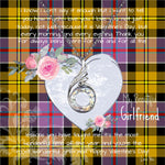 Rising Phoenix Necklace - Valentine Necklace Clan Culloden Tartan Gift for Girlfriend, Gift for My Wife Rising Phoenix Necklace