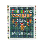 Personalized Gift Tartan Plaid Blanket Clan MacNeill Of Colonsay With Christmas Cookie Baking Crew Christmas Gift Blanket, Plaid Blanket, Christmas Fleece Blanket, Christmas Blanket, Tartan Blanket, Scottish Blanket, Scotland Blanket, Family Name Blanket, Custom Blanket, Personalized Blanket