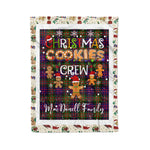 Personalized Gift Tartan Plaid Blanket Clan MacDonell Of Glengarry Modern With Christmas Cookie Baking Crew Christmas Gift Blanket, Plaid Blanket, Christmas Fleece Blanket, Christmas Blanket, Tartan Blanket, Scottish Blanket, Scotland Blanket, Family Name Blanket, Custom Blanket, Personalized Blanket
