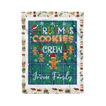 Personalized Gift Tartan Plaid Blanket Clan Irvine Ancient With Christmas Cookie Baking Crew Christmas Gift Blanket, Plaid Blanket, Christmas Fleece Blanket, Christmas Blanket, Tartan Blanket, Scottish Blanket, Scotland Blanket, Family Name Blanket, Custom Blanket, Personalized Blanket
