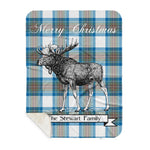 Scotstee Shop Plaid Tartan Blanket With Moose Clan Stewart Muted Blue Plaid Blanket, plaid blanket australia,plaid blanket canada,plaid christmas blanket,plaid fleece sherpa blanket,plaid sherpa blanket canada,plaid sherpa blanket lipstick,plaid sherpa blanket pink,plaid sherpa blanket queen