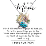 Opal Turtle Necklace - To My Mom - I Love You Mom, Mother's Day Necklace