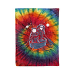 Scotstee Shop - Scotstee Shop Blanket Across The Galaxy Hippie Rainbow Fleece Blanket