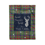 Scotstee Shop Tartan Plaid Christmas Fleece Blankets Clan Shaw Green Modern Plaid Blanket