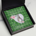 Rising Phoenix Necklace - Valentine Necklace Clan Boyle Tartan Gift for Girlfriend, Gift for My Wife Rising Phoenix Necklace