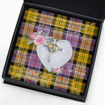 Gift For My Beautiful Girlfriend Necklace Valentine Necklace Clan Culloden Tartan Cross Dancing Necklace Scottish Tartan Jewelry