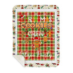 Personalized Gift Tartan Plaid Blanket Clan Gibson With Christmas Cookie Baking Crew Christmas Gift Sherpa Blanket, tartan sherpa blanket,buffalo plaid sherpa blanket,christmas sherpa blanket,Christmas Throw Blanket,green plaid sherpa blanket,green sherpa blanket