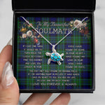 Sea Turtle Necklace To My Beautiful Soulmate Necklace In Your Eyes I Have Found My Home Clan MacCallum Tartan Blue Turtle Necklace, Valentine Necklace Gift for Girlfriend Clan Mitchell Ancient Tartan Sunflower Pendant Necklace, Scottish Tartan Jewelry, valentine necklace, necklace girlfriend, necklace for wife, cute necklaces for girlfriend, jewelry for girlfriend, to my soulmate necklace, to my future wife necklace