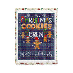 Personalized Gift Tartan Plaid Blanket Clan MacCormick With Christmas Cookie Baking Crew Christmas Gift Blanket, Plaid Blanket, Christmas Fleece Blanket, Christmas Blanket, Tartan Blanket, Scottish Blanket, Scotland Blanket, Family Name Blanket, Custom Blanket, Personalized Blanket