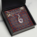 To My Beautiful Soulmate Necklace In Your Eyes I Have Found My Home Clan Broun Modern Tartan Rising Phoenix Necklace