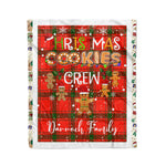 Personalized Gift Tartan Plaid Blanket Clan Darroch With Christmas Cookie Baking Crew Christmas Gift Blanket, Plaid Blanket, Christmas Fleece Blanket, Christmas Blanket, Tartan Blanket, Scottish Blanket, Scotland Blanket, Family Name Blanket, Custom Blanket, Personalized Blanket