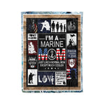 Scotstee Shop - Fleece Blanket - Just Like A Normal Mom Except Much Cooler Mother Day Gifts Fleece Blanket
