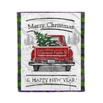 Tartan Blanket Vintage Red Truck with Christmas Tree Family Scottish Clan Cameron plaid blanket, red plaid blanket, buffalo plaid blanket, green plaid blanket, plaid fleece blanket, blue plaid blanket, red tartan blanket, tartan plaid blanket, black and white plaid blanket, , christmas plaid blanket, orange plaid blanket, tartan plaid throw blanket, pink plaid blanket, brown plaid blanket, buffalo check blanket