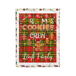 Personalized Gift Tartan Plaid Blanket Clan Leask With Christmas Cookie Baking Crew Christmas Gift Blanket, Plaid Blanket, Christmas Fleece Blanket, Christmas Blanket, Tartan Blanket, Scottish Blanket, Scotland Blanket, Family Name Blanket, Custom Blanket, Personalized Blanket