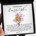 Sunflower Pendant Necklace - Mother-In-Law Necklace, Necklace Gift For Boyfriend's Mom, To My Boyfriend's Mom Gift, Future Mother-In-Law