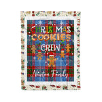 Personalized Gift Tartan Plaid Blanket Clan Newton With Christmas Cookie Baking Crew Christmas Gift Blanket, Plaid Blanket, Christmas Fleece Blanket, Christmas Blanket, Tartan Blanket, Scottish Blanket, Scotland Blanket, Family Name Blanket, Custom Blanket, Personalized Blanket