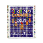 Personalized Gift Tartan Plaid Blanket Clan Ochterlony With Christmas Cookie Baking Crew Christmas Gift Blanket, Plaid Blanket, Christmas Fleece Blanket, Christmas Blanket, Tartan Blanket, Scottish Blanket, Scotland Blanket, Family Name Blanket, Custom Blanket, Personalized Blanket