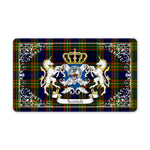Doormat - Welcome Mat Scottish Clelland Clan Badge Tartan Door Mat, Plaid Doormat