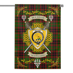 House Flag - Buchan Modern Irish Shield Celtic Cross Tartan Garden Flag St Patrick's Day Garden Flag