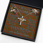 To My Beautiful Soulmate Necklace In Your Eyes I Have Found My Home Clan Seton Modern Tartan Cross Dancing Necklace
