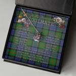 To My Beautiful Soulmate Necklace In Your Eyes I Have Found My Home Clan Paterson Tartan Crown Pendant Necklace
