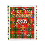 Personalized Gift Tartan Plaid Blanket Clan Turnbull With Christmas Cookie Baking Crew Christmas Gift Blanket, Plaid Blanket, Christmas Fleece Blanket, Christmas Blanket, Tartan Blanket, Scottish Blanket, Scotland Blanket, Family Name Blanket, Custom Blanket, Personalized Blanket
