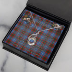To My Beautiful Soulmate Necklace In Your Eyes I Have Found My Home Clan Congilton Tartan Rising Phoenix Necklace