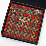 To My Beautiful Soulmate Necklace In Your Eyes I Have Found My Home Clan MacGill Tartan Cross Dancing Necklace