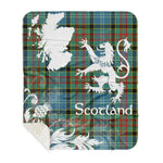 Sherpa Blanket - Tartan Blanket Thistle and Lion Scottish Clan Cathcart Plaid Blanket, plaid sherpa blanket queen,purple sherpa blanket,queen sherpa blanket,queen size sherpa blanket,red sherpa blanket,scottish tartan blankets,sherpa blanket,sherpa christmas blanket