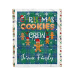 Personalized Gift Tartan Plaid Blanket Clan Irvine Ancient With Christmas Cookie Baking Crew Christmas Gift Blanket, Plaid Blanket, Christmas Fleece Blanket, Christmas Blanket, Tartan Blanket, Scottish Blanket, Scotland Blanket, Family Name Blanket, Custom Blanket, Personalized Blanket