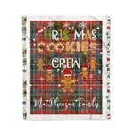 Personalized Gift Tartan Plaid Blanket Clan MacPherson Weathered With Christmas Cookie Baking Crew Christmas Gift Blanket, Plaid Blanket, Christmas Fleece Blanket, Christmas Blanket, Tartan Blanket, Scottish Blanket, Scotland Blanket, Family Name Blanket, Custom Blanket, Personalized Blanket