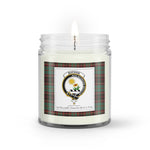 Soy Wax Candle - Buffalo Plaid Candle Clan Crest Badge Buchan Ancient Tartan Plaid Soy Wax Candle, oil candle, candle handmade, wax candle, soy wax, nature wax, natural soy wax, natural soy candles, natural candle