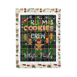 Personalized Gift Tartan Plaid Blanket Clan Webster With Christmas Cookie Baking Crew Christmas Gift Blanket, Plaid Blanket, Christmas Fleece Blanket, Christmas Blanket, Tartan Blanket, Scottish Blanket, Scotland Blanket, Family Name Blanket, Custom Blanket, Personalized Blanket