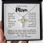 To My Loving Mom Necklace Gift I Need To Say Mom I Love You Gift For Her, Mother's Day Cross Necklace