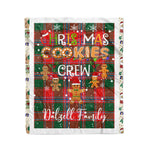 Products Personalized Gift Tartan Plaid Blanket Clan Dalzell With Christmas Cookie Baking Crew Christmas Gift Blanket, Plaid Blanket, Christmas Fleece Blanket, Christmas Blanket, Tartan Blanket, Scottish Blanket, Scotland Blanket, Family Name Blanket, Custom Blanket, Personalized Blanket