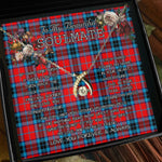 To My Beautiful Soulmate Necklace In Your Eyes I Have Found My Home Clan MacTavish Tartan Wishbone Dancing Necklace