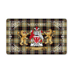 Doormat - Tartan Door Mat The Family Dunlop Hunting Welcome Mat, Plaid Doormat Scottish