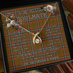 To My Beautiful Soulmate Necklace In Your Eyes I Have Found My Home Clan Seton Modern Tartan Wishbone Dancing Necklace