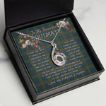 To My Beautiful Soulmate Necklace In Your Eyes I Have Found My Home Clan Aiton Tartan Rising Phoenix Necklace