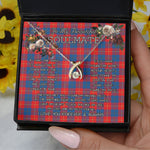To My Beautiful Soulmate Necklace In Your Eyes I Have Found My Home Clan McKerrell Red Tartan Wishbone Dancing Necklace