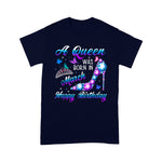 Women Birthday A Queen Was Born In March Happy Birthday Birthday Shirt - Scotstee Shop