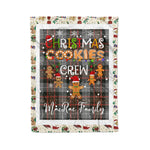 Personalized Gift Tartan Plaid Blanket Clan MacRae Weathered With Christmas Cookie Baking Crew Christmas Gift Blanket, Plaid Blanket, Christmas Fleece Blanket, Christmas Blanket, Tartan Blanket, Scottish Blanket, Scotland Blanket, Family Name Blanket, Custom Blanket, Personalized Blanket