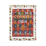 Personalized Gift Tartan Plaid Blanket Clan Hamilton Ancient With Christmas Cookie Baking Crew Christmas Gift Blanket, Plaid Blanket, Christmas Fleece Blanket, Christmas Blanket, Tartan Blanket, Scottish Blanket, Scotland Blanket, Family Name Blanket, Custom Blanket, Personalized Blanket