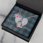 Rising Phoenix Necklace - Valentine Necklace Clan Maule Modern Tartan Gift for Girlfriend, Gift for My Wife Rising Phoenix Necklace