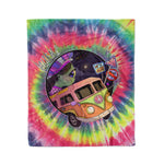 Scotstee Shop - Scotstee Shop Blanket Alien Tie Dye Hippie Fleece Blanket