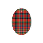 Stewart Royal Modern Tartan Oval Ornaments, Christmas Tree Ornament, Plaid Christmas Ornaments, Ceramic Oval Christmas Tree Decoration, Tartan Oval Ornaments, Christmas Tree Ornament, Plaid Christmas Ornaments, Ceramic Oval Christmas Tree Decoration